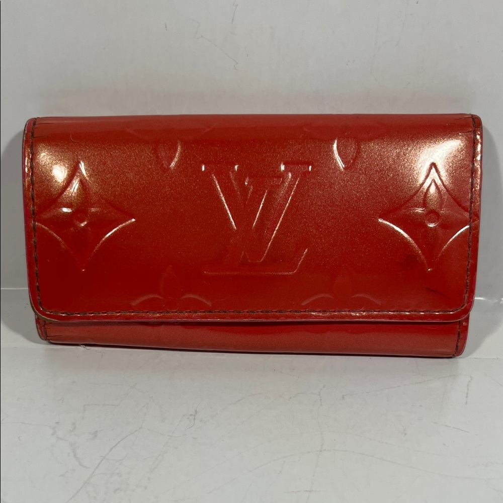 Louis Vuitton Shiny Red Women's Key Wallet
